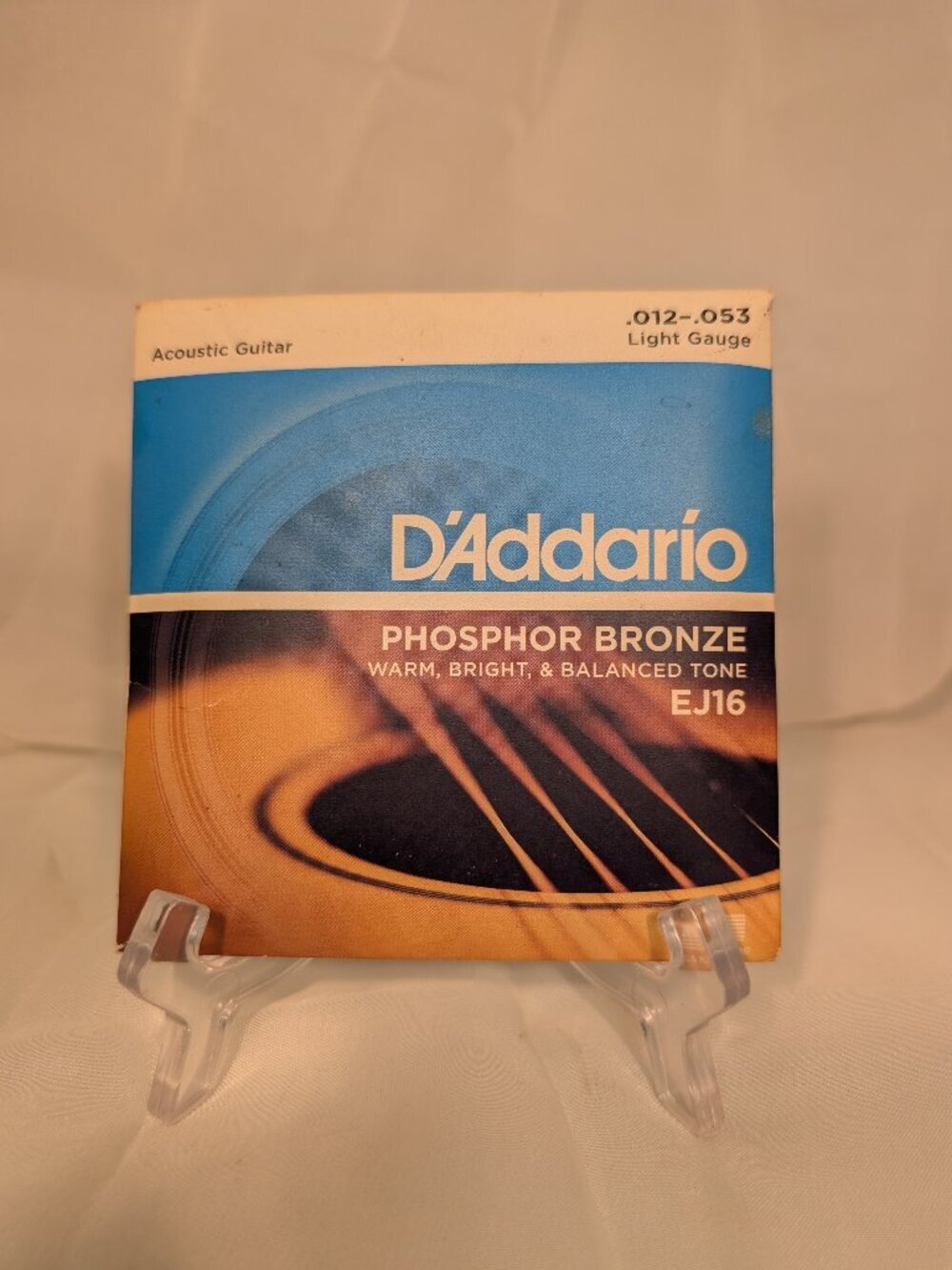 D’Addario EJ16 Phosphor Bronze Acoustic Guitar String Light 12-53 USA Made